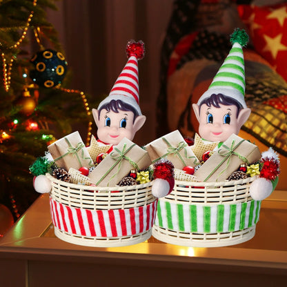 Cesta de elfo para dulces y meriendas
