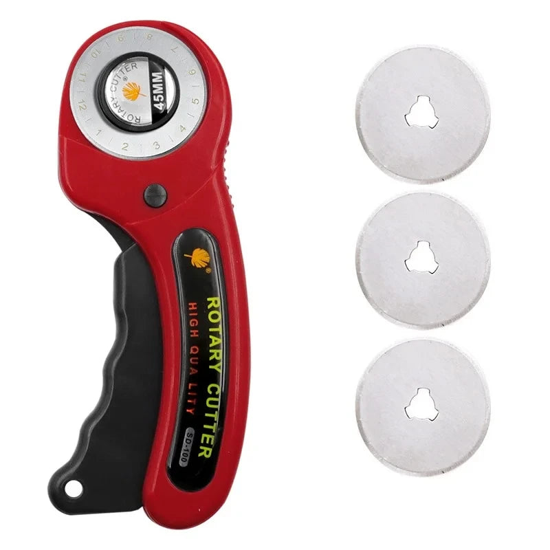 Kit Cortador Rotatorio 45mm con Base, Regla y Cuchillo de Precisión