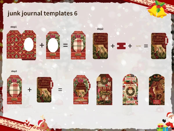 Kit  para scrapbook con figuras plegables