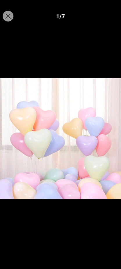 Globo corazón pastel.