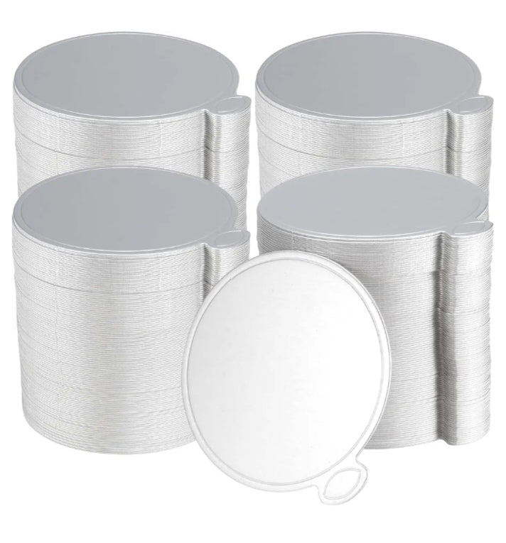 Rxm porta postre plateado 9cm paq de 50 und