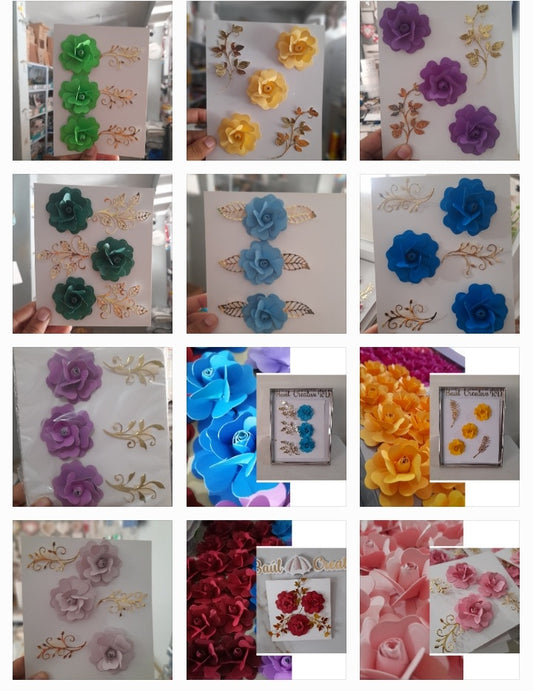 Flores de papel Rosas 2" DMF