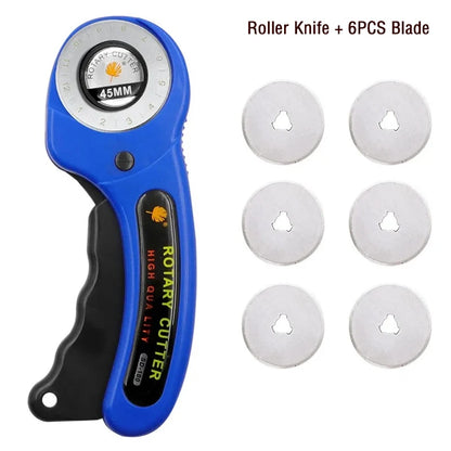 Kit Cortador Rotatorio 45mm con Base, Regla y Cuchillo de Precisión