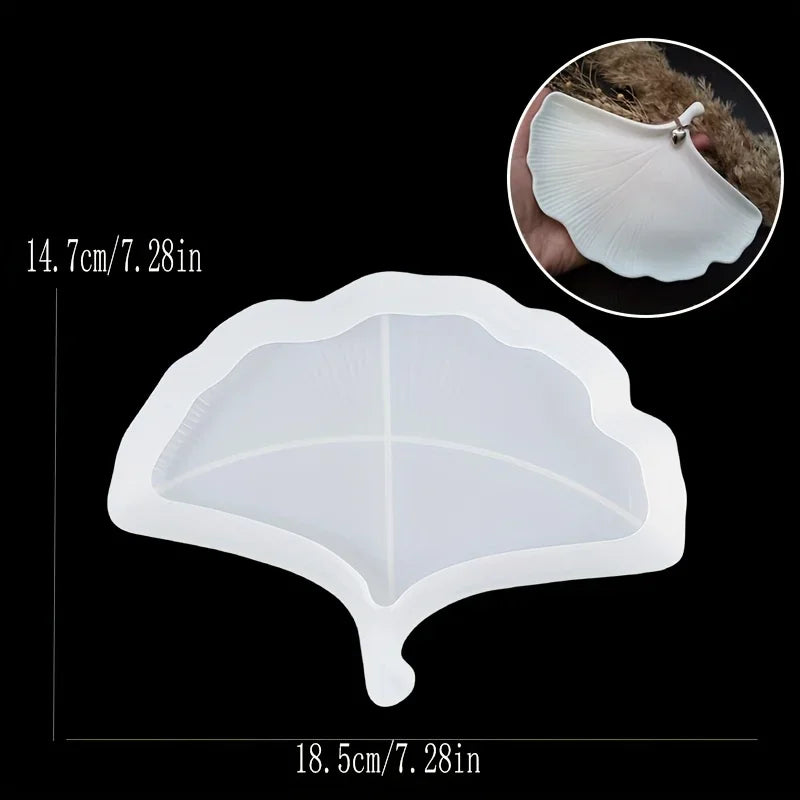 Molde de Bandeja Hoja de Silicona para Resina DIY