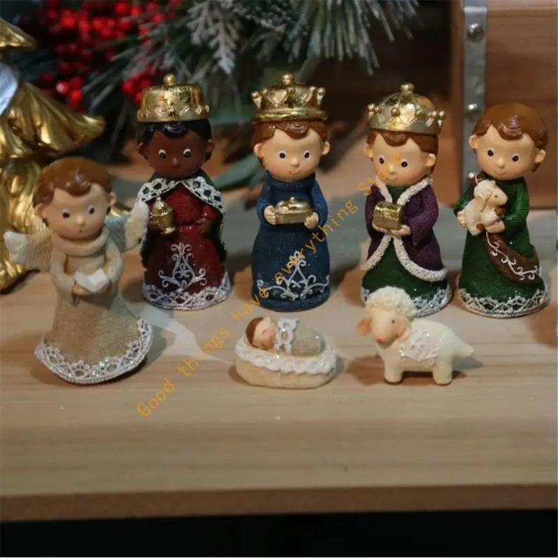 Nacimiento de resina con la Sagrada Familia