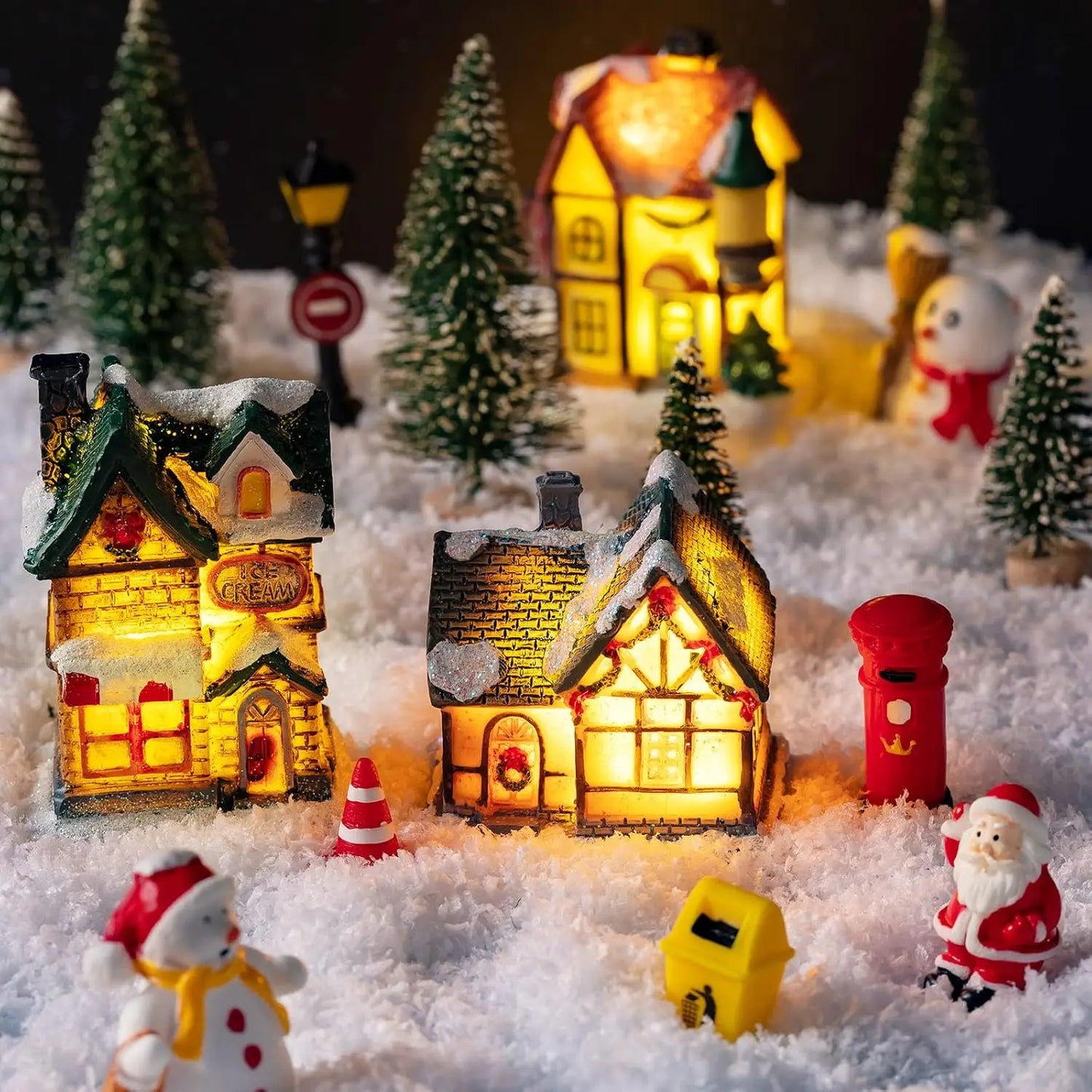 Casitas con luces LED