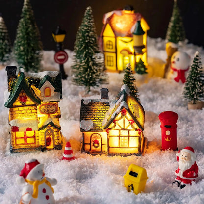 Casitas con luces LED