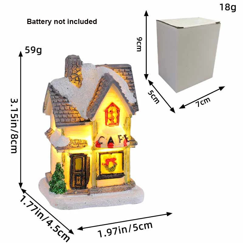 Casitas con luces LED