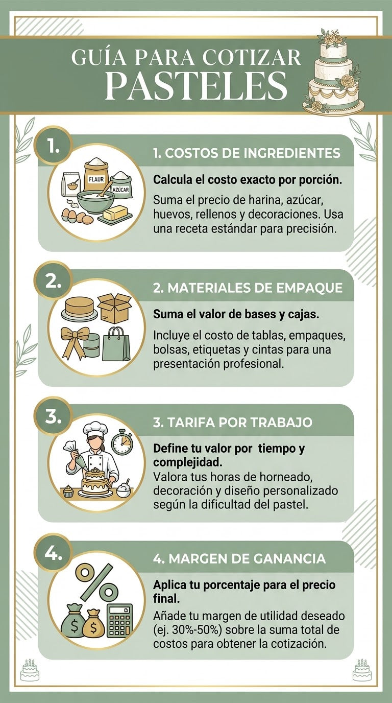 Guía Para cotizar pasteles