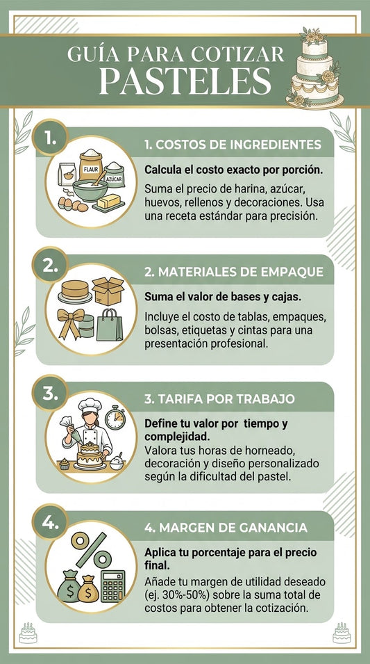 Guía Para cotizar pasteles