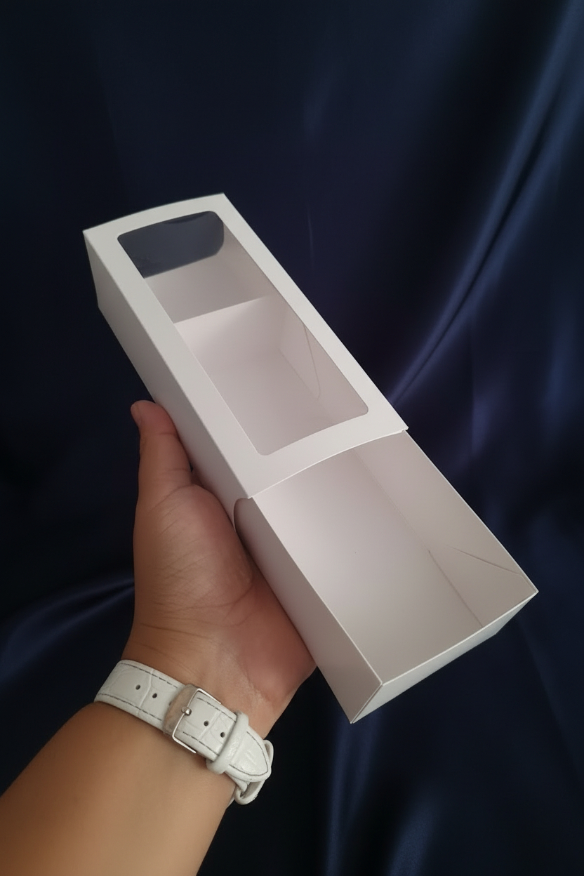 Caja deslizable con ventana