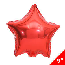 7.71 Globo Metálico 9 pulgada rojo