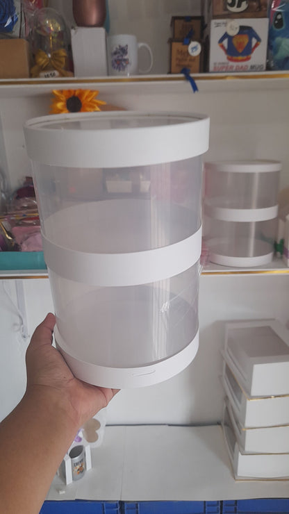 Caja de acetato dos niveles 1.8M
