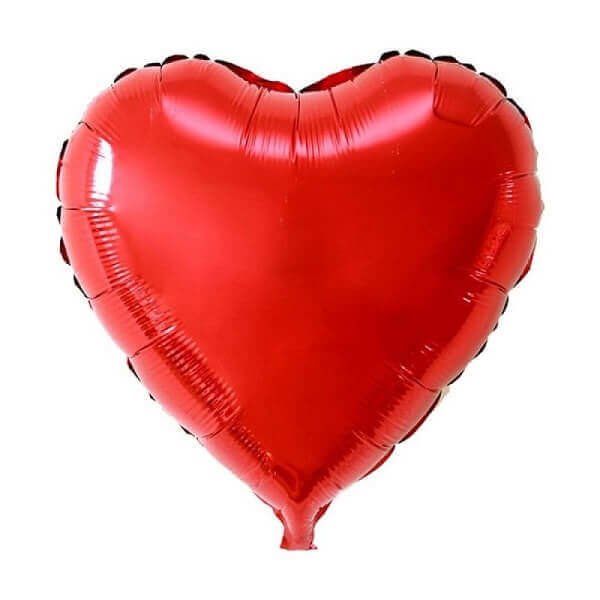 Globos corazón, 18 pulg. BSA