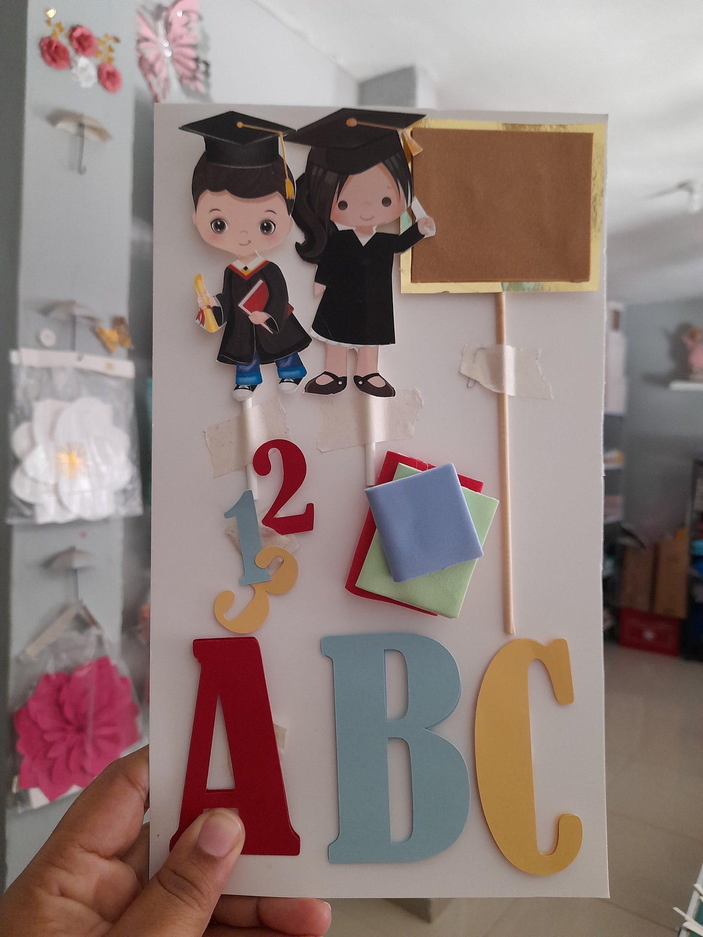 1.3G toppers graduacion niños