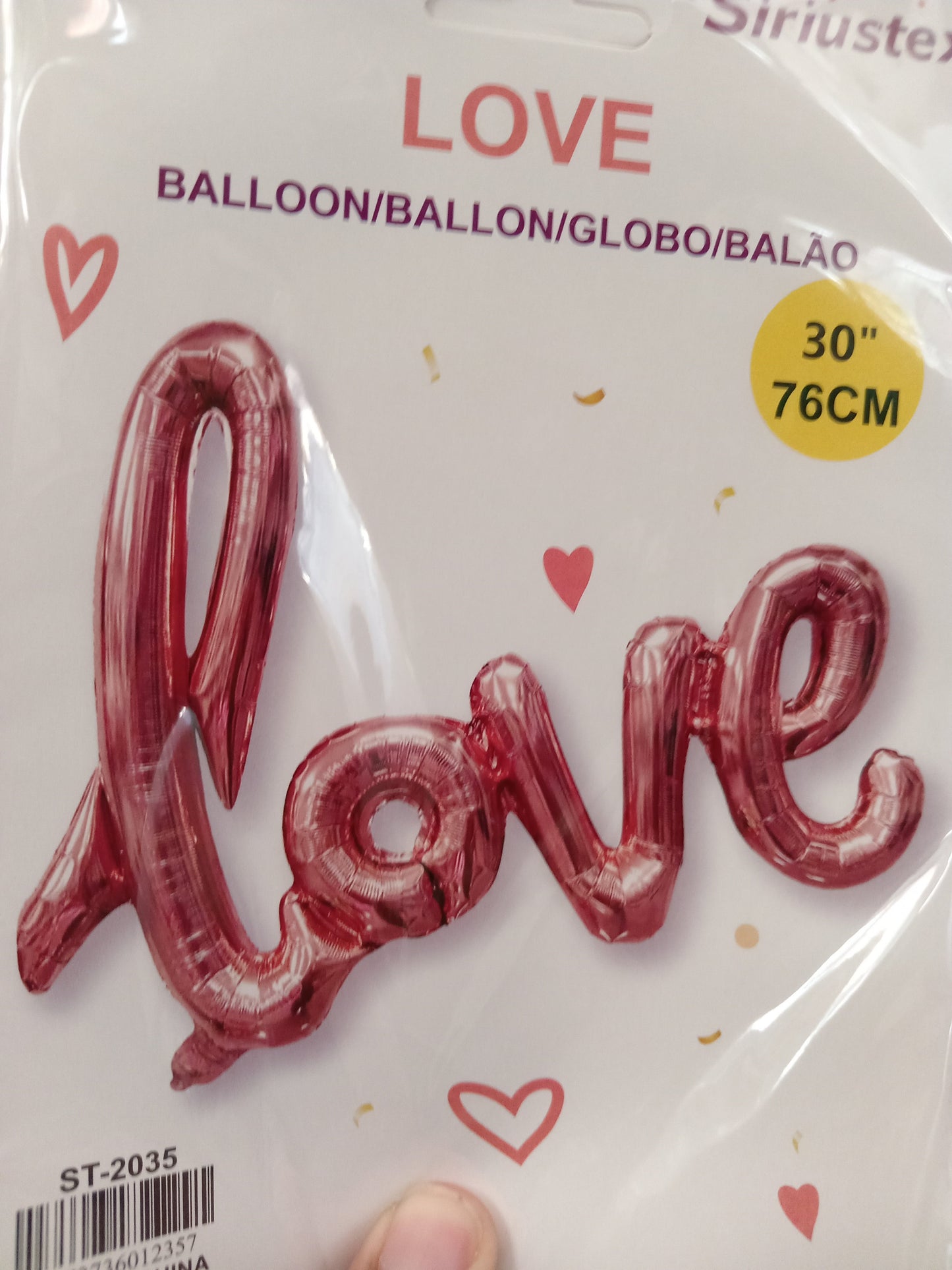 7.6 Globos temático san valentin BSA