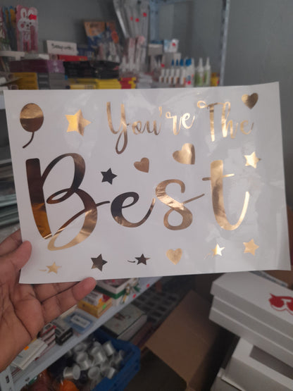 DV Vinil para globos love you BSA 1.8M