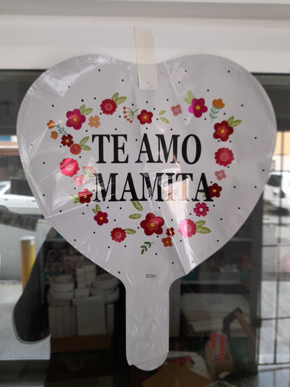 7.6 Globos metálicos 9 pulg motivo de las madres 1.8M