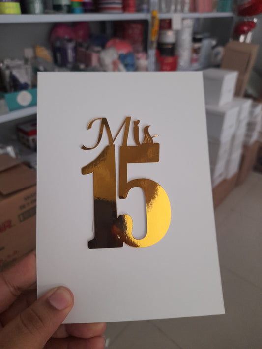 15A Mis 15 de 3 pulg altura