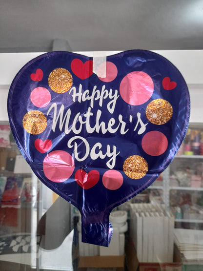 7.6 Globos metálicos 9 pulg motivo de las madres 1.8M