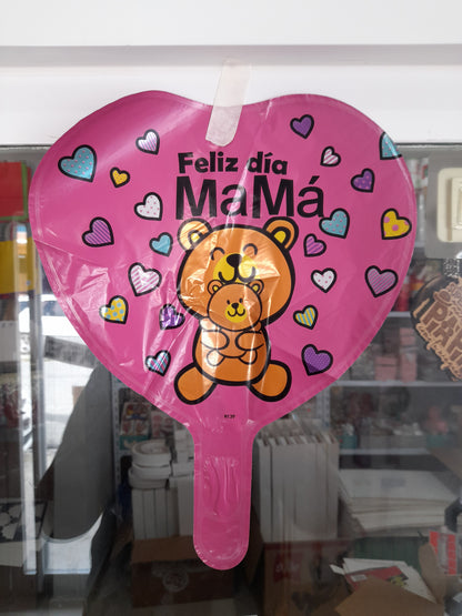 7.6 Globos metálicos 9 pulg motivo de las madres 1.8M