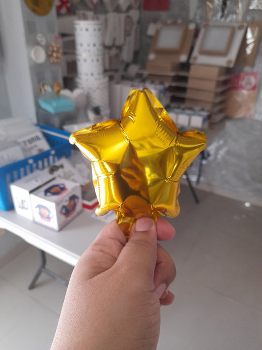 7.6 Globo mini estrella 4" paq.2und