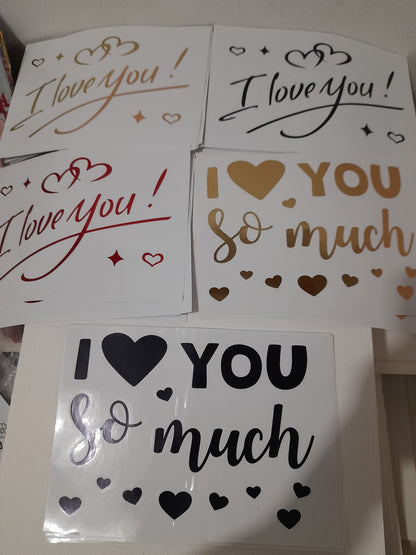 DV Vinil para globos love you BSA 1.8M