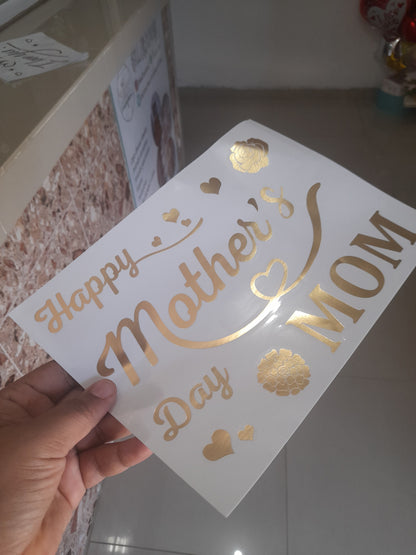 DV vinil para globos o decorar temática Madres 1.8M