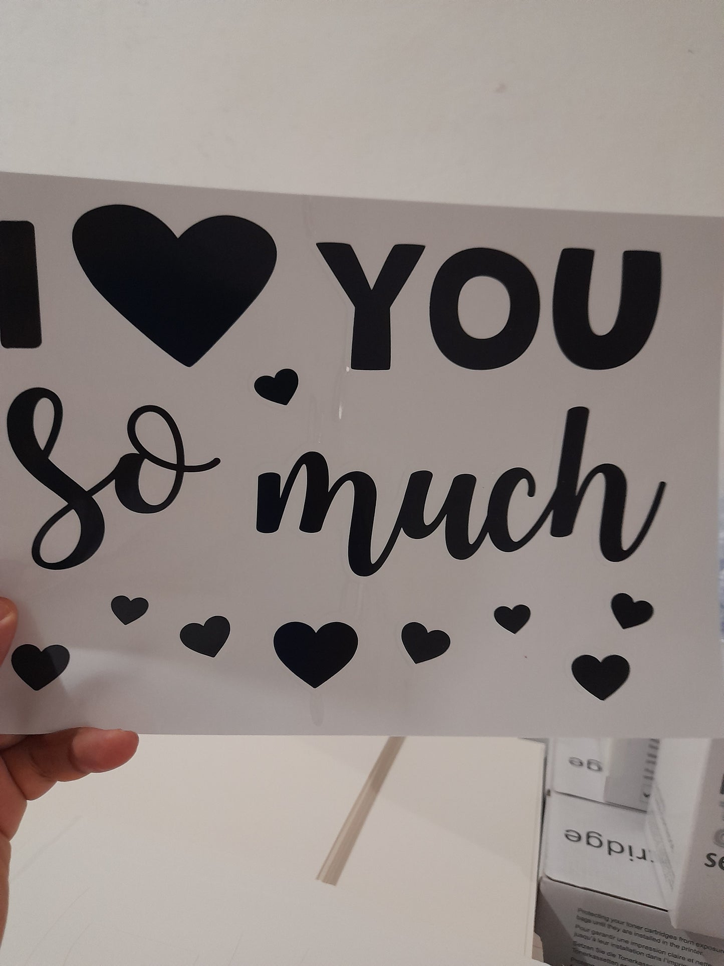 DV Vinil para globos love you BSA 1.8M