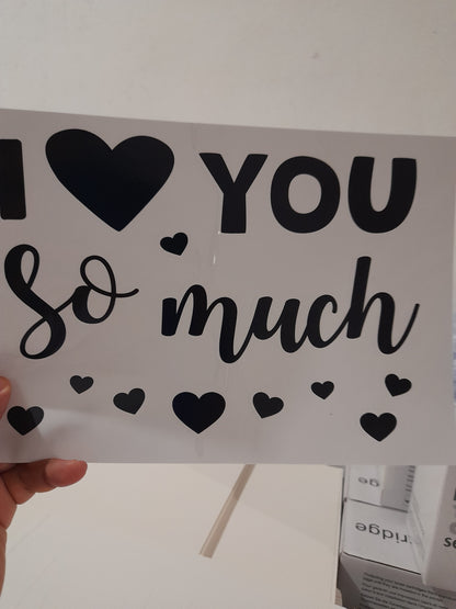 DV Vinil para globos love you BSA 1.8M