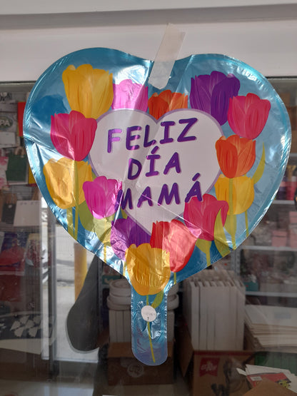 7.6 Globos metálicos 9 pulg motivo de las madres 1.8M