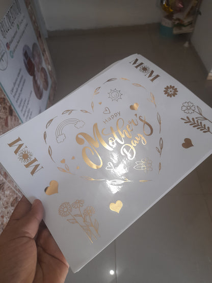 DV vinil para globos o decorar temática Madres 1.8M