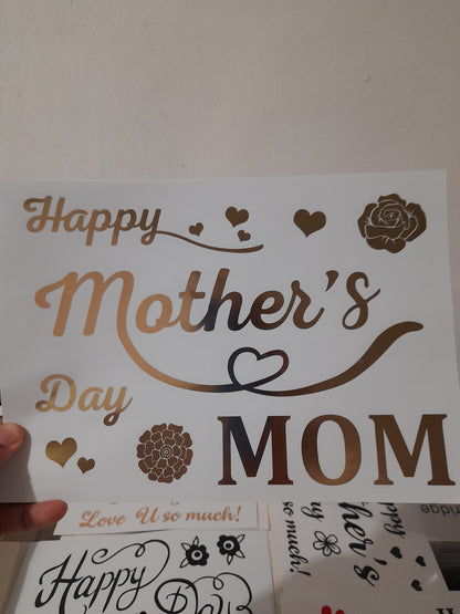 DV vinil para globos o decorar temática Madres 1.8M