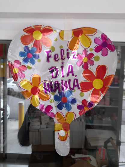 7.6 Globos metálicos 9 pulg motivo de las madres 1.8M