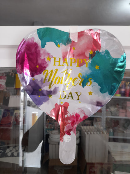 7.6 Globos metálicos 9 pulg motivo de las madres 1.8M