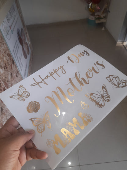 DV vinil para globos o decorar temática Madres 1.8M