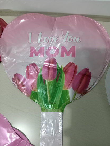 7.6 Globos metálicos 9 pulg motivo de las madres 1.8M