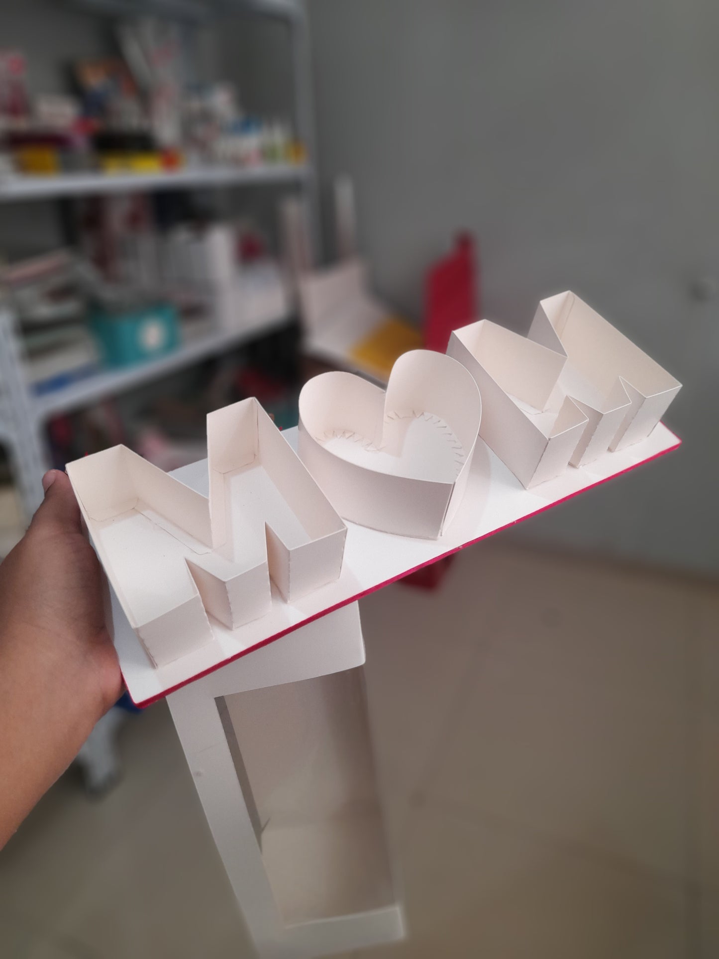 CL caja de letra M❤M 14x4.5x4.5 ventana en L (1.8M)