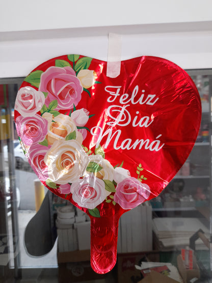 7.6 Globos metálicos 9 pulg motivo de las madres 1.8M