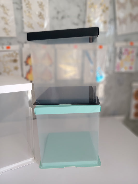 Caja exclusiva transparente 24x22x22