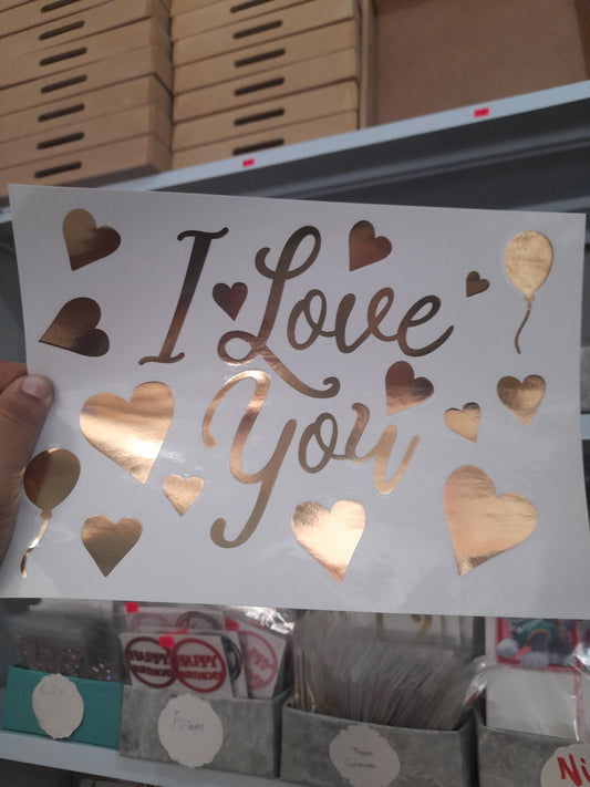 DV Vinil para globos love you BSA 1.8M