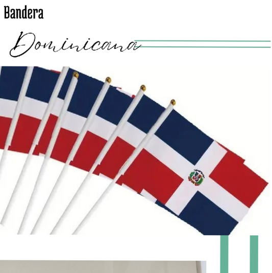 DET Bandera Dominicana de tela