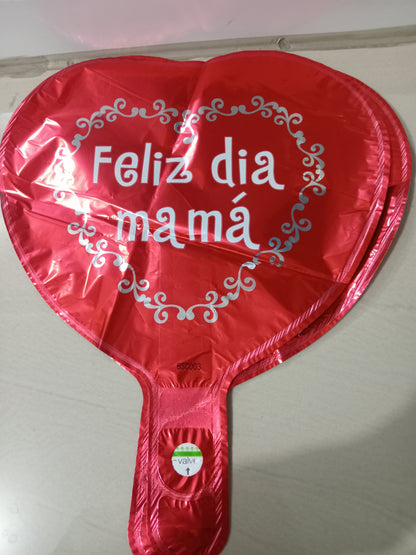 7.6 Globos metálicos 9 pulg motivo de las madres 1.8M