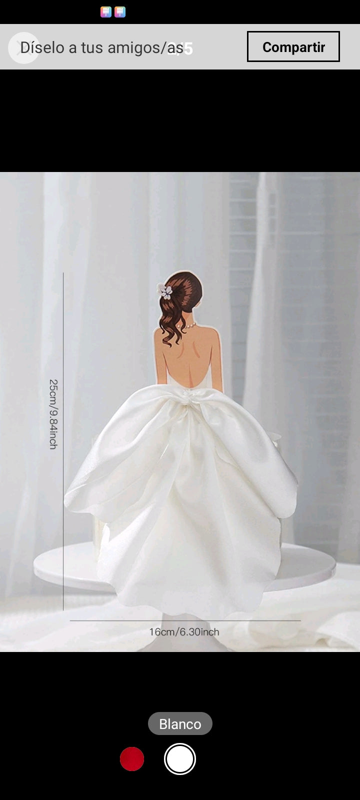 1.2 topper vestido blanco