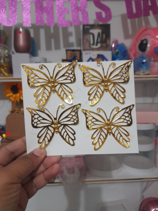 Mariposas 3 pulg 1 sola capa