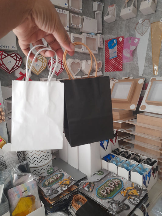 FYB bolsas mini negra 4x6 pulg.