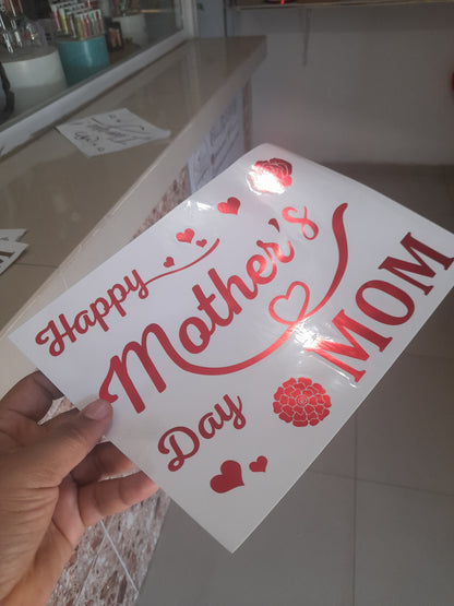 DV vinil para globos o decorar temática Madres 1.8M