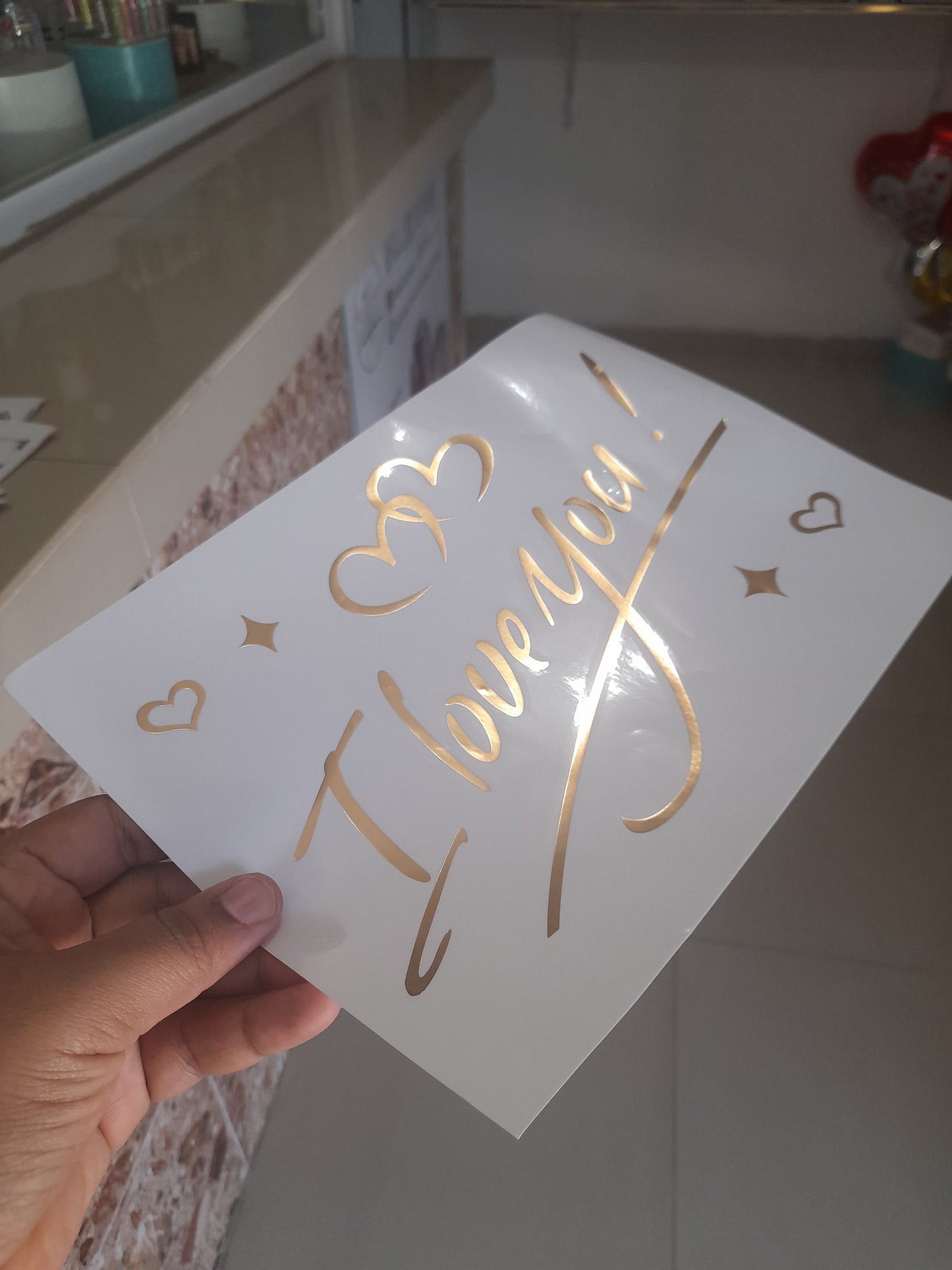 DV Vinil para globos love you BSA 1.8M